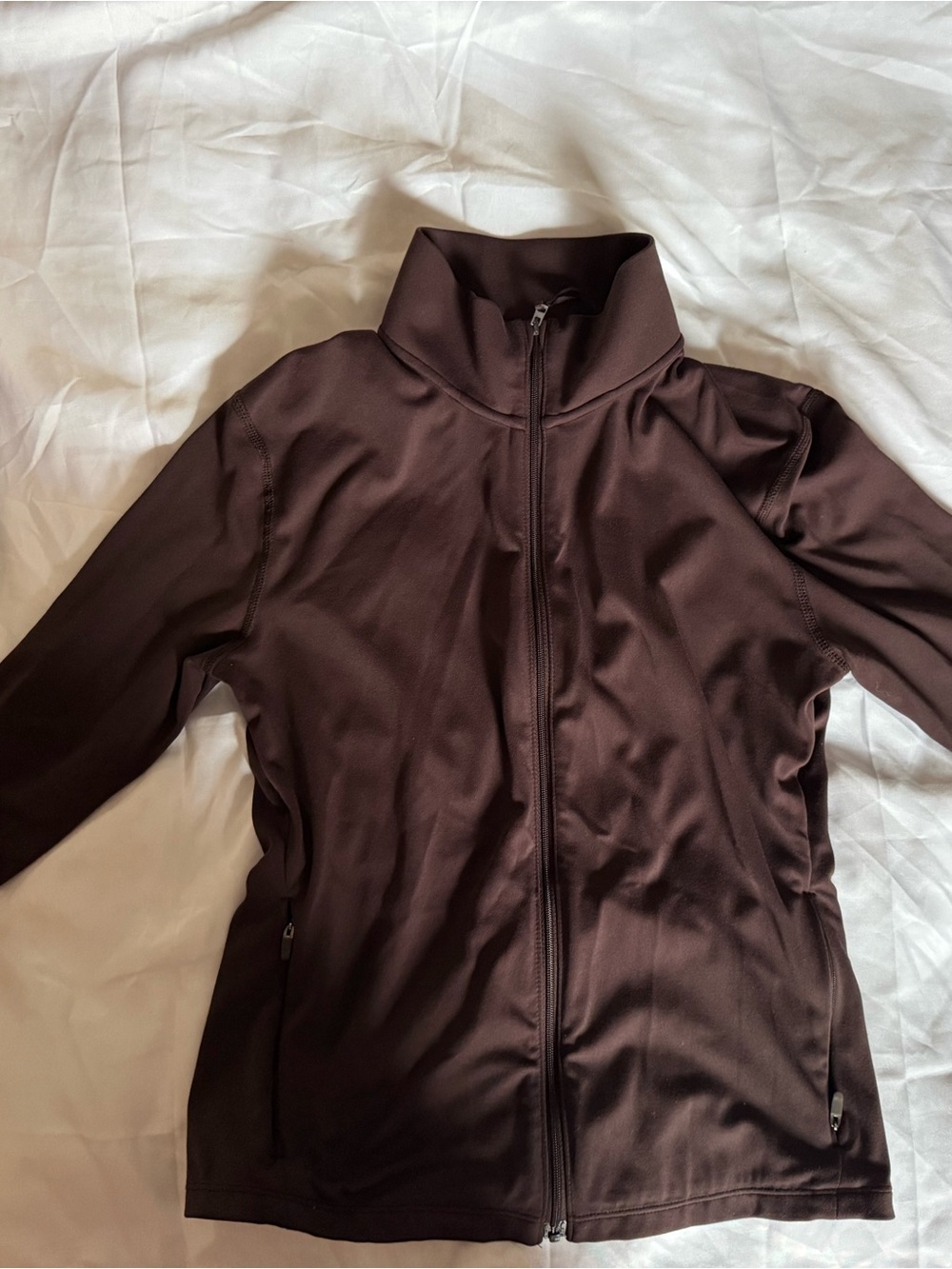 Uniqlo Women's Utility Jacket in Chocolate Brown/Burgundy